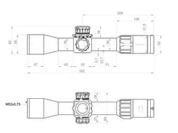 Приціл оптичний KAHLES K328i DLR CCW 3.5-28x50 (36 мм) illum. Skmr4+ w-left FFP - мініатюра 3