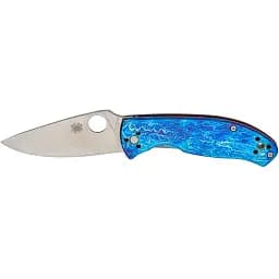 Нож Spyderco Tenacious D2 Titanium Blue