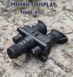 Цифровий бінокль нічного бачення Ziyouhu OHB-R5 1080P (до 600м) HD з кріпленням FMA L4G24 на шолом - мініатюра 8