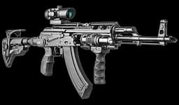Приклад телескопічний Fab Defense для АКМС складаний з амортизатором чорний - мініатюра 5