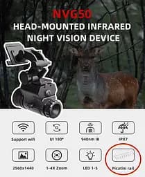 Монокуляр нічного бачення NVG50 Pro + Wilcox L4G24 + міст (до 600м у темряві) - мініатюра 9