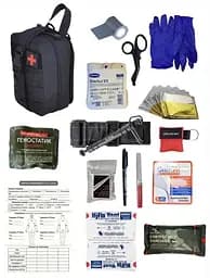 Аптечка укомплектованная №10 Rescue Ready в подсумке с быстрым сбросом темно-синий