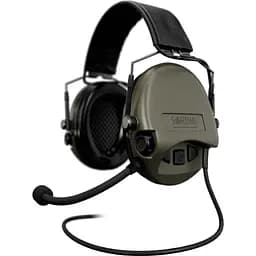 Активные наушники Sordin Supreme MIL CC Slim с верхним держателем зеленые