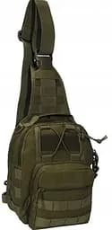 Тактична сумка слінг армійський рюкзак через плече Green Tactical - мініатюра 11