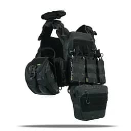 Плитоноска Kiborg GU gen.2 + 8 підсумків Black Multicam (1000-k77001) - мініатюра 3