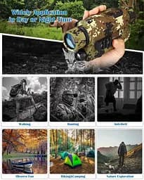 Тактичний монокуляр нічного бачення NoHawk PJ2-0532 (до 200м) Камуфляж - мініатюра 9