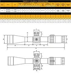 Приціл оптичний Sig Optics TANGO4 6-24x50mm, 30mm, FFP, MRAD ILLUM RETICLE, SIDE FOCUS - мініатюра 8