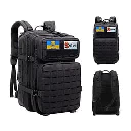 Тактичний похідний рюкзак Solve на 50 л Laser Чорний KT6003502
