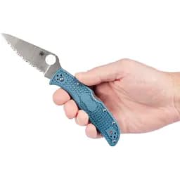 Ніж Spyderco Endela Blue Serrated - мініатюра 5
