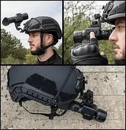 Тактичний тепловізійний монокуляр ATN ODIN LT 320 2-4X на шолом - мініатюра 8