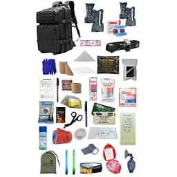 Укомплектованный медицинский тактический рюкзак №3 Rescue Ready серый