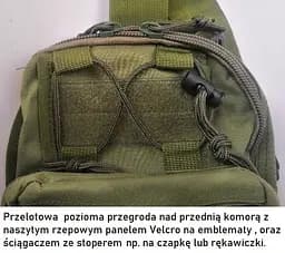 Тактична сумка слінг Nobrand Green Tactical через плече sum0028815 - мініатюра 9