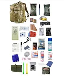 Укомплектованный медицинский тактический рюкзак №1 хаки