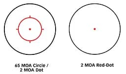 Приціл коліматорний ROMEO 5 XDR COMPACT RED DOT SIGHT, 1X20MM, 2 MOA RED DOT 65 MOA CIRCLE - мініатюра 6
