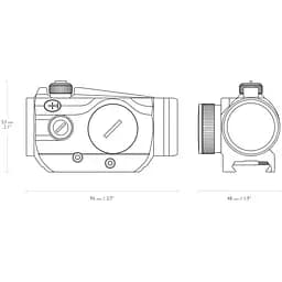 Приціл коліматорний Hawke Vantage 1x25 3 MOA Weaver - мініатюра 3