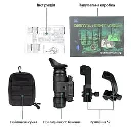 Монокуляр нічного бачення Night Vision PVS-14 4х з J-arm кріпленнями на шолом - мініатюра 8