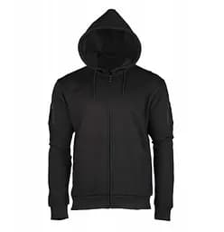 Реглан тактичний з капюшоном на блискавці Чорний mil-tec TACTICAL HOODIE 11472002 -М