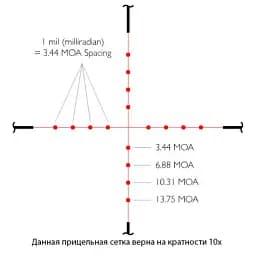 Приціл оптичний Hawke Vantage 3-9х40 сітка Mil Dot з підсвічуванням - мініатюра 6