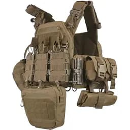 Плитоноска Kiborg GU gen.2 + 8 подсумков Coyote (1000-k66001)