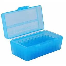 Коробка для патронов MTM 50 шт. голубая