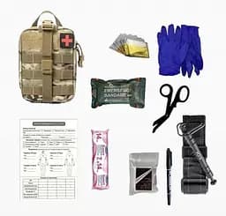 Аптечка укомплектованная №8 Rescue Ready в подсумке с быстрым сбросом камуфляж