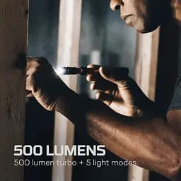 Ліхтар ручний Nebo Master Series PL 500 Чорний-Помаранчевий - мініатюра 3