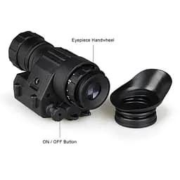 Монокуляр нічного бачення Night Vision PVS-14 4х (до 400м) + набір кріплень на шолом - мініатюра 5