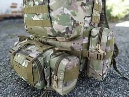Тактичний великий рюкзак Мультикам TacticBag 45-55л з підсумками (Камуфляж) - мініатюра 7