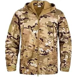 Тактична куртка флісова з підкладкою Solve KT6001006 Мультикам Shark Skin Softshell Assault розмір S