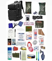 Укомплектованный медицинский тактический рюкзак №2 Rescue Ready серый