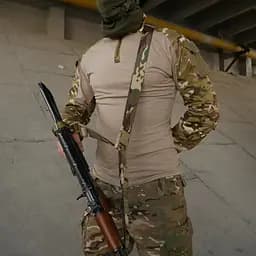 Ремінь Kiborg 3-точковий для АК РПК MultiCam (1000-k8070) - мініатюра 6