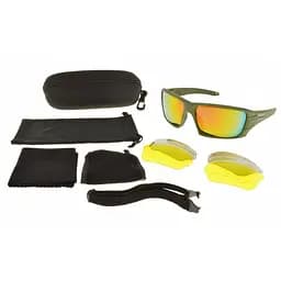 Окуляри тактичні Polarized 4-лінзи олива