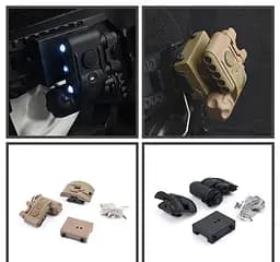 Тактичний ліхтар Airsoft Wadsn Gen 3 на шолом (Чорний) - мініатюра 3