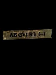 Нашивка група крові AB (IV) Rh (-)
