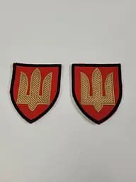 Шеврон на липучках Тризуб Червоний ЗСУ 20221808 6671 7.5х6.5 см - мініатюра 2