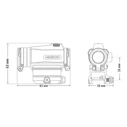 Коліматорний приціл HOLOSUN HE515CT-GR - мініатюра 6