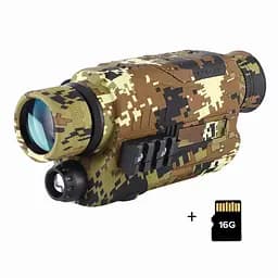 Тактичний монокуляр нічного бачення NoHawk PJ2-0532 (до 200м) Камуфляж - мініатюра 2