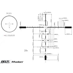 Приціл оптичний Delta DO Titanium 4.5-30x50 MCZ II illum. 30mm - мініатюра 2