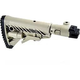 Приклад складаний Fab Defense M4 для AK 47 полімер пісочний