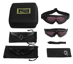 Захисні окуляри та маска 2 в 1 тактичні Si M Frame black