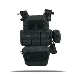 Плитоноска Kiborg GU gen.2 + 6 підсумків Black Multicam (1000-k77002) - мініатюра 2