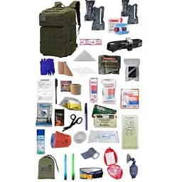 Укомплектованный медицинский тактический рюкзак №3 Rescue Ready темно-зеленый