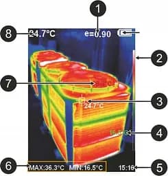 Тепловізор -20-450 °C WINTACT WT3160 - мініатюра 5