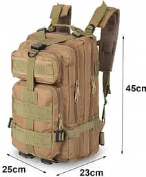 Рюкзак тактичний штурмовий, армійський 28L Койот - мініатюра 2