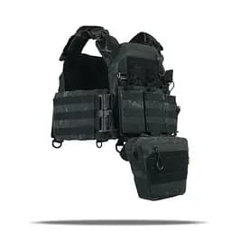 Плитоноска Kiborg GU gen.2 + 6 підсумків Black Multicam (1000-k77002) - мініатюра 3