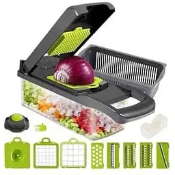 Мультислайсер 14 в 1 KitchenAid Kitchen Ideas Veggie Slicer HA-347 многофункциональная ручная овощерезка с контейнером
