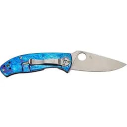 Ніж Spyderco Tenacious D2 Titanium Blue - мініатюра 2