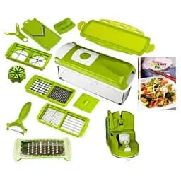 Мультислайсер Nicer Dicer Plus 8828 механическая овощерезка с насадкой для мелких кубиков