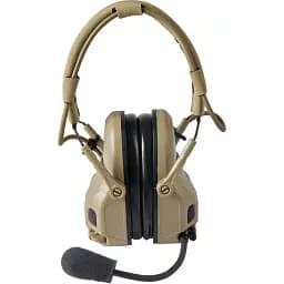 Навушники Ops-Core AMP Communication Headset-Connectorized активні верхній тримач Tan - мініатюра 4