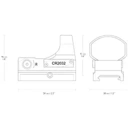 Приціл коліматорний Hawke Reflex Sight Wide View 3 MOA Weaver - мініатюра 3
